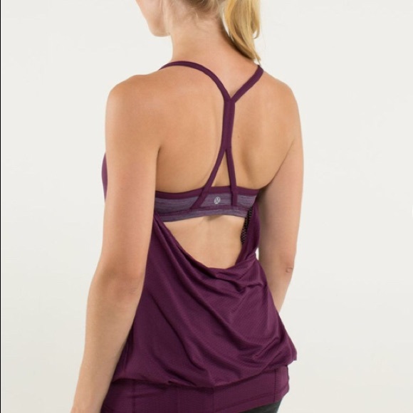 Lululemon C.Y.B. Tank Plum/We Are From Space - Picture 3 of 5